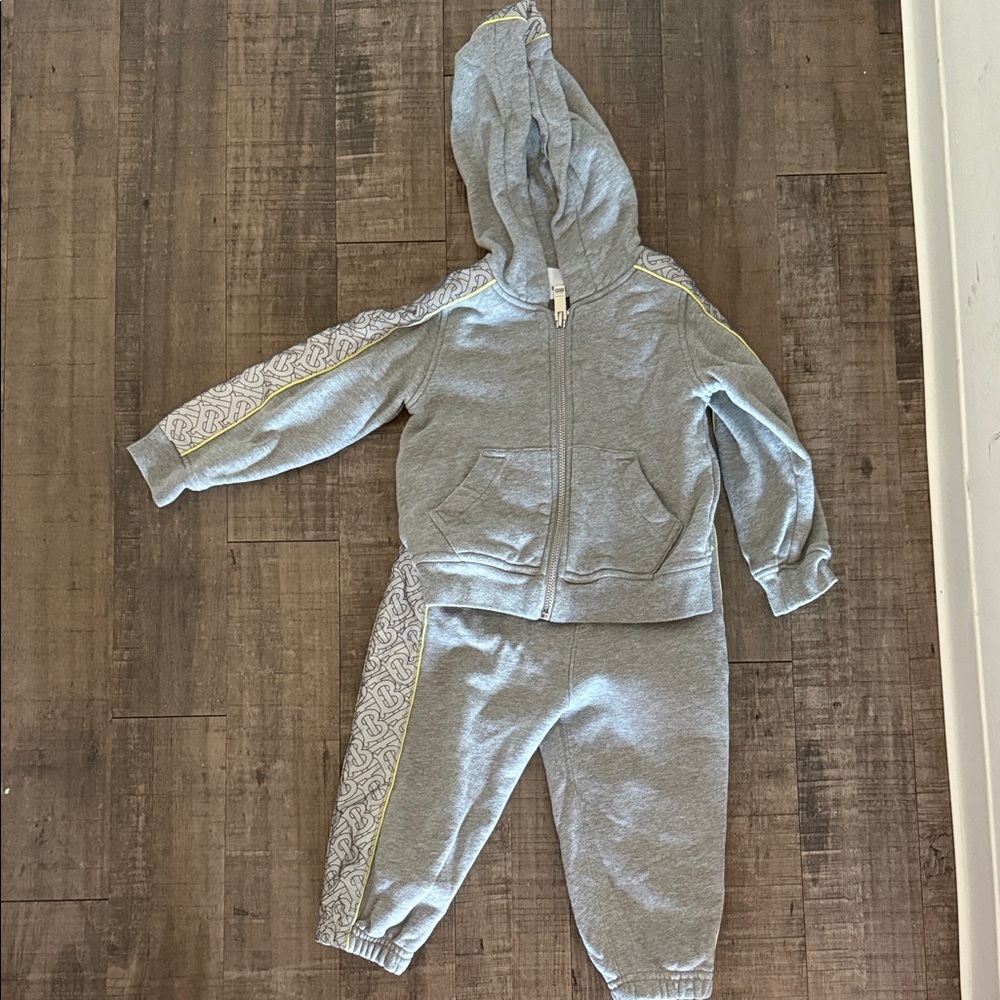 Gray Kids Tracksuit Set